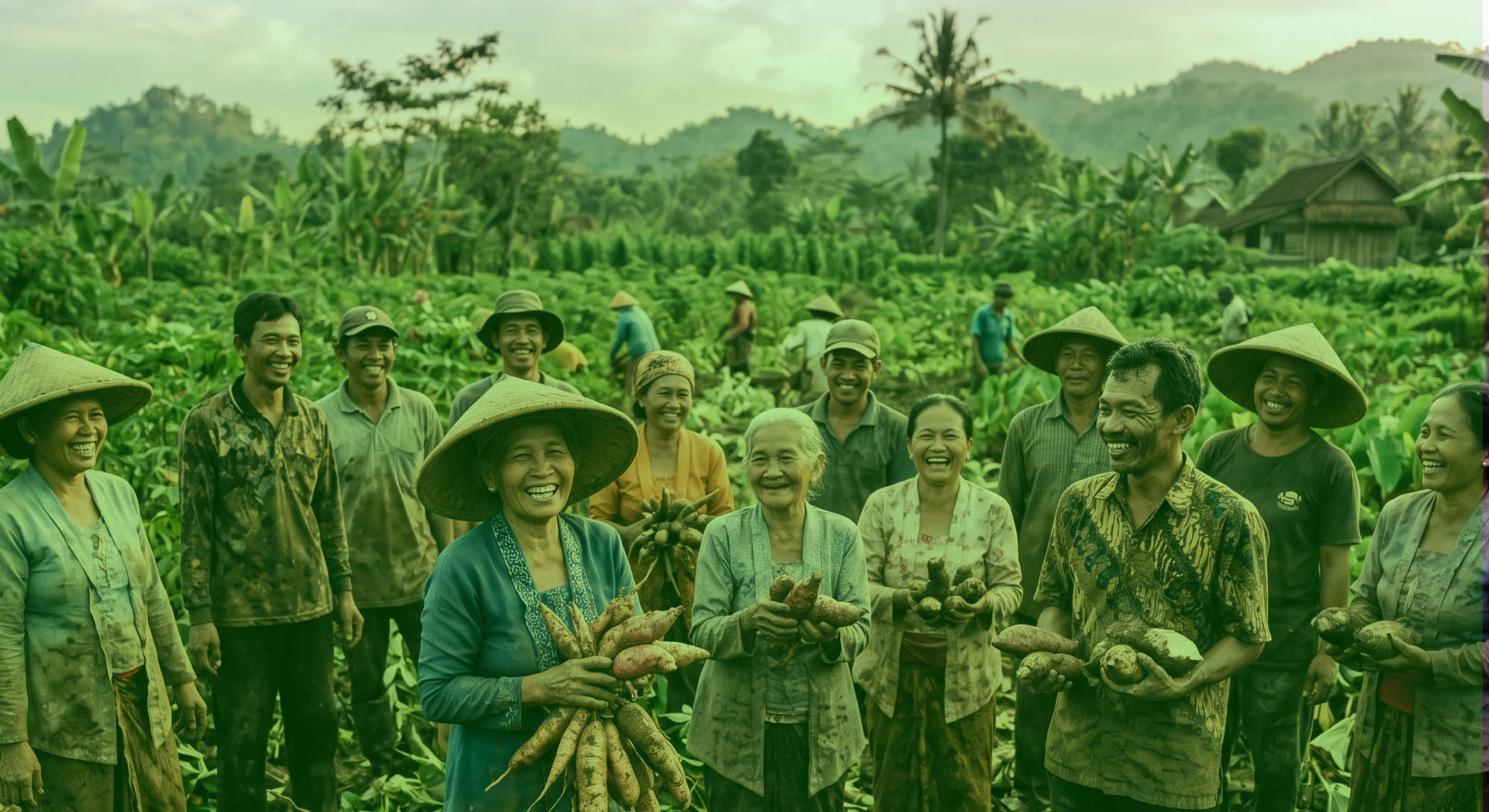 Indonesian Root Crops farm villagers